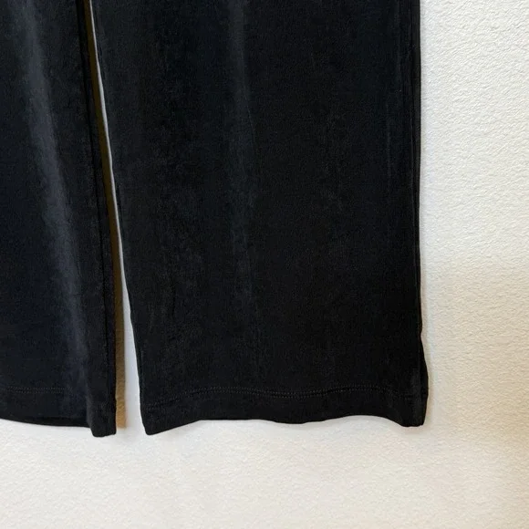 Chico's Travelers Pull On Pants Womens Sz 1 Short Black Elastic Waist Loose Fit - Picture 4 of 8